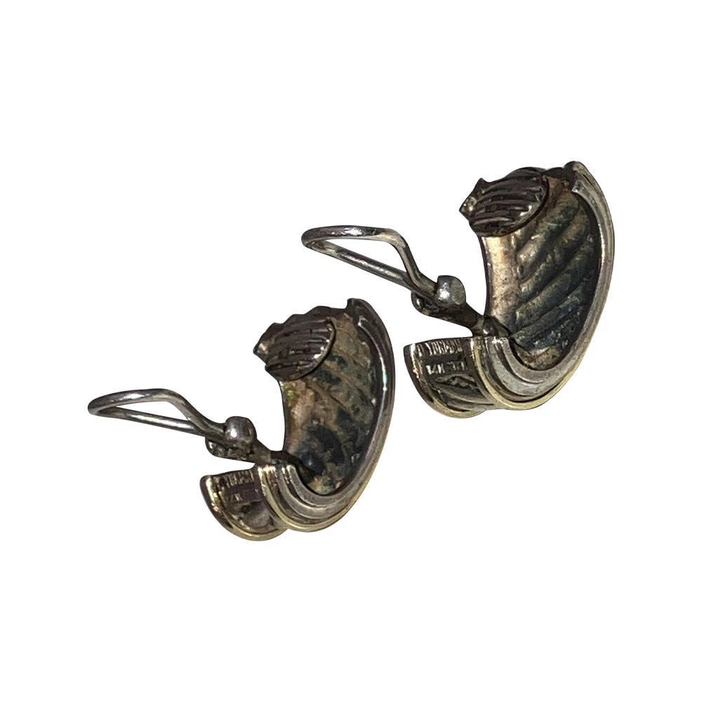 David Yurman Sterling 14 kt Cable Earrings - 5