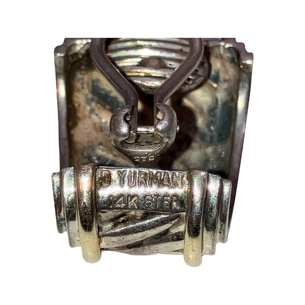 David Yurman Sterling 14 kt Cable Earrings - 7