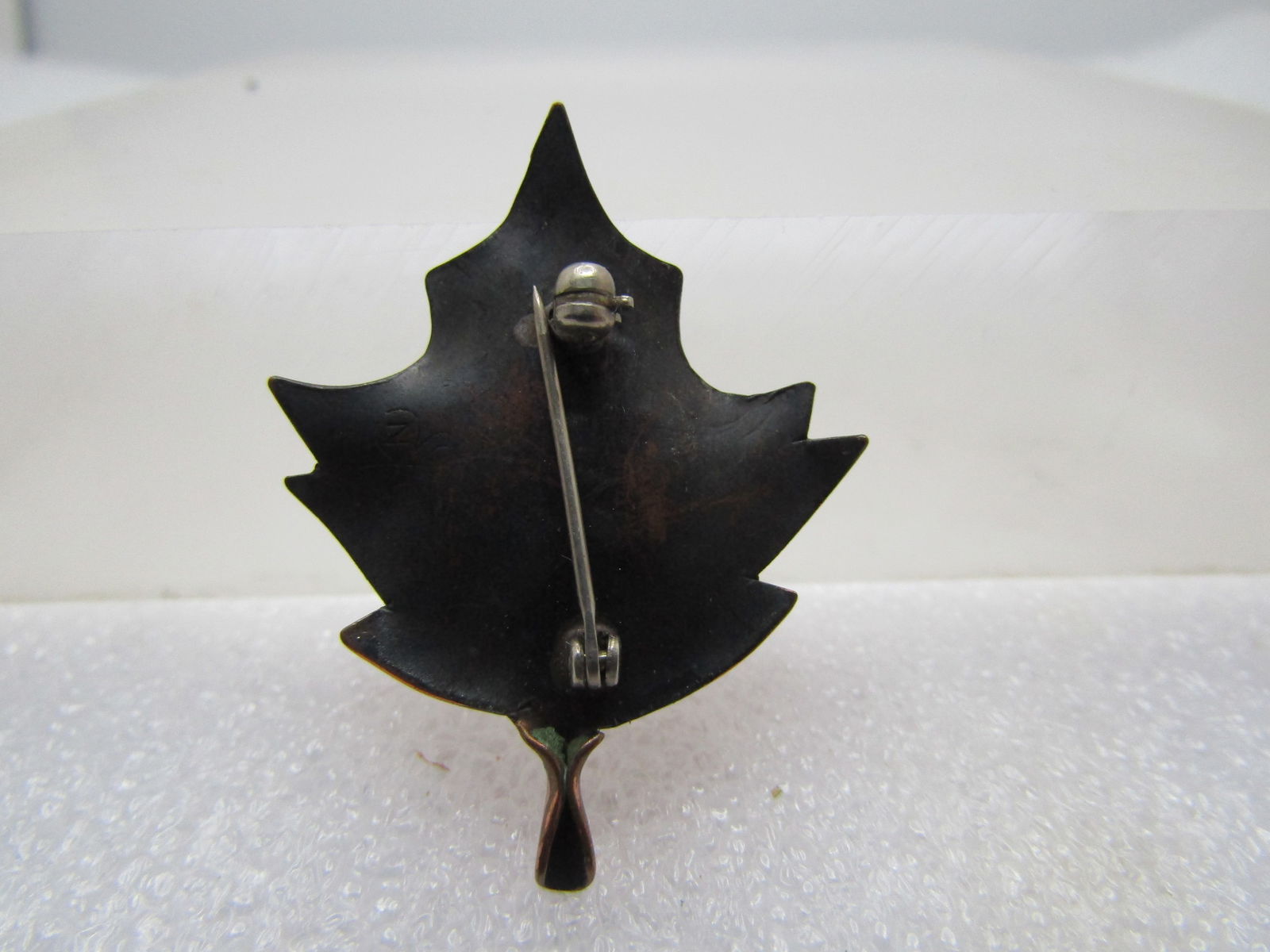 Vintage Copper Leaf Brooch, 1960's-1970's - 4