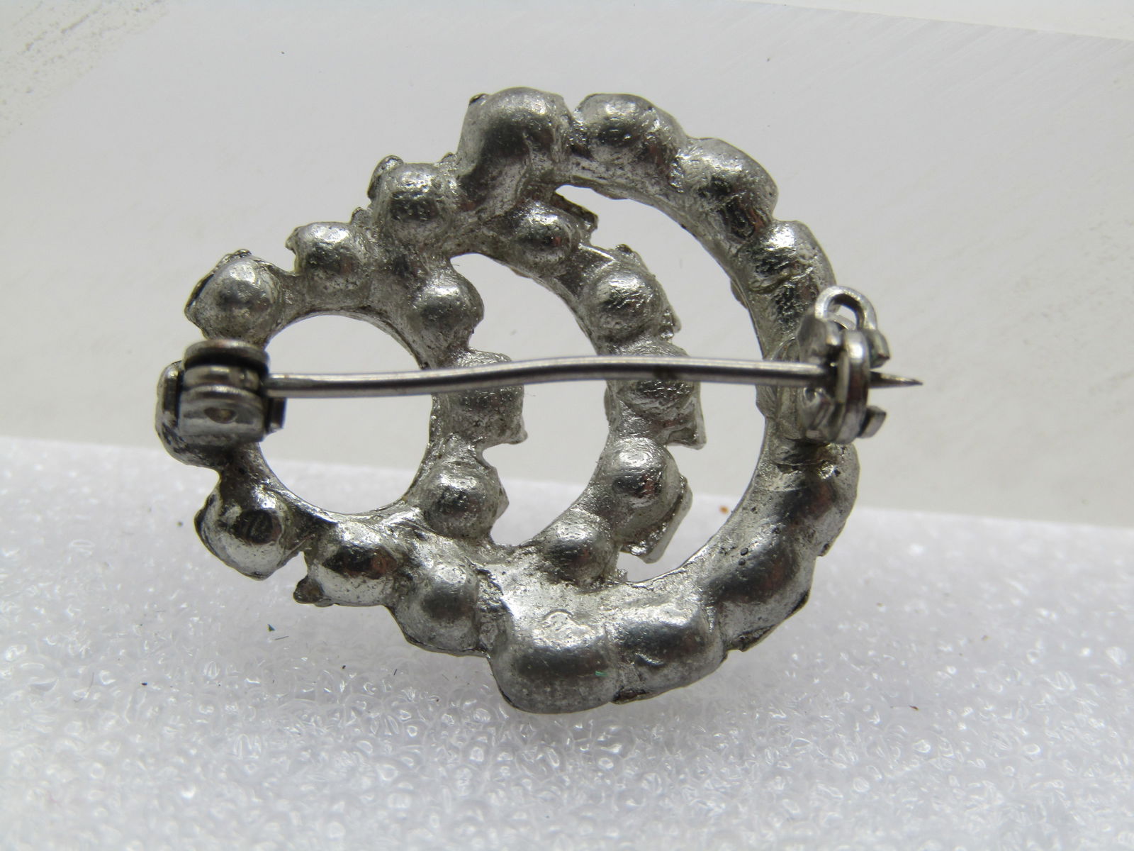 Vintage Aurora Borealis Curved Brooch, 1930's-1940's - 4