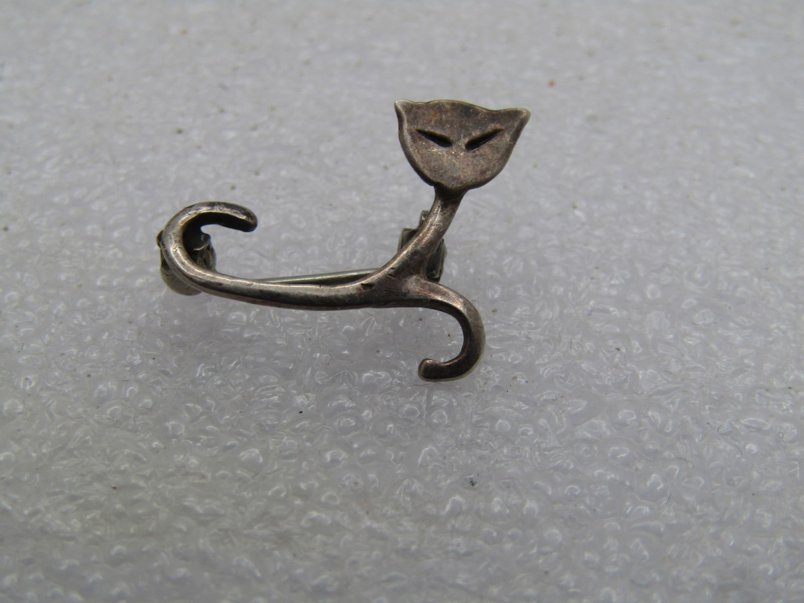 Vintage Sterling Siamese Cat Brooch, Abstract/Mod Design, 1960'S-1970's. - 6