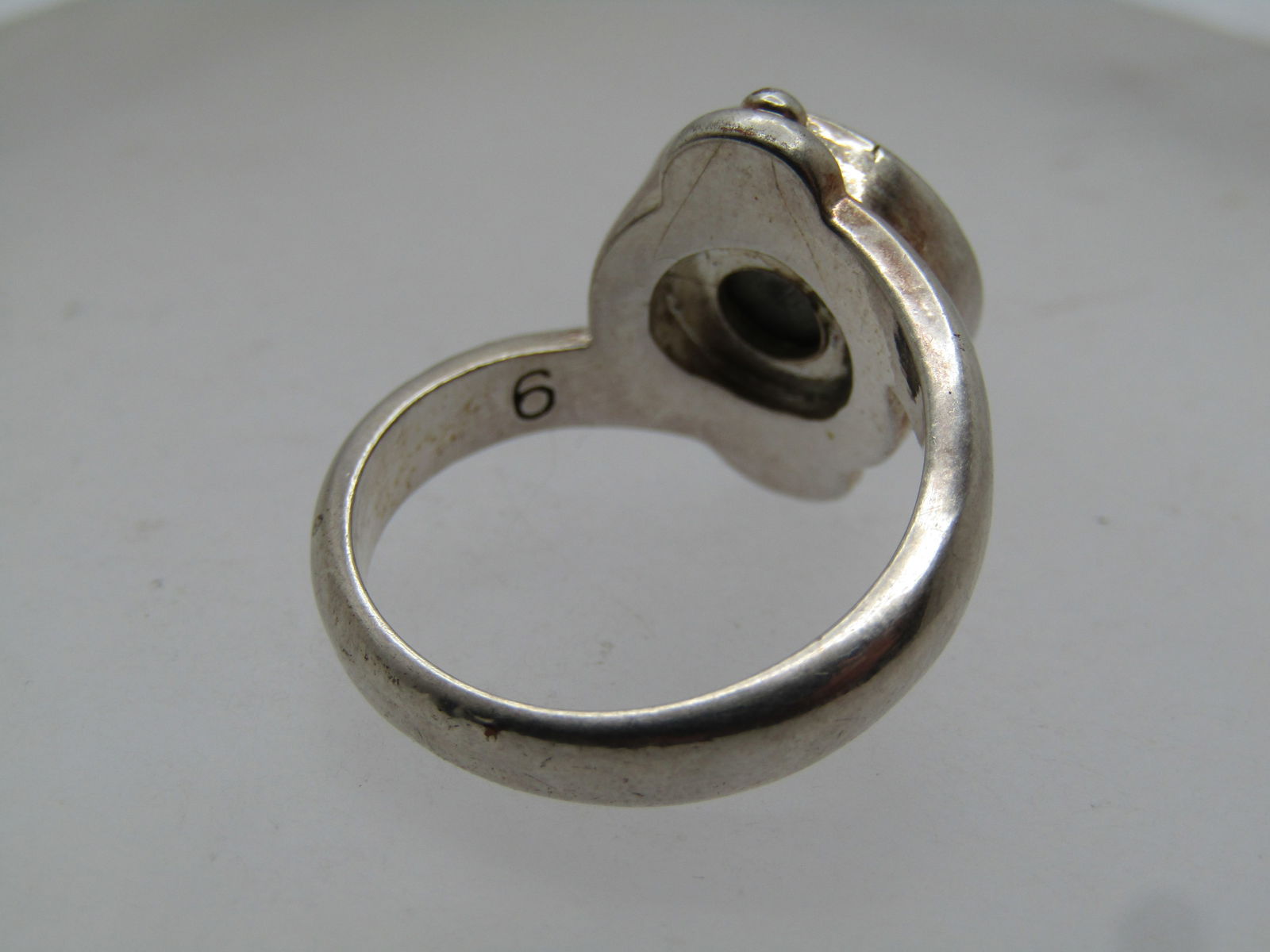 Vintage Bypass Clear Rhinestone Ring, Sz. 9, 1990's - 4