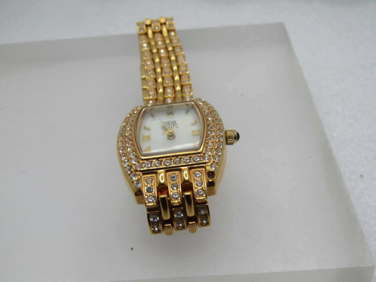 Nolan Miller Rhinestone Ladies' Watch, Quartz, Works, 7", 1990's-2000's - 4