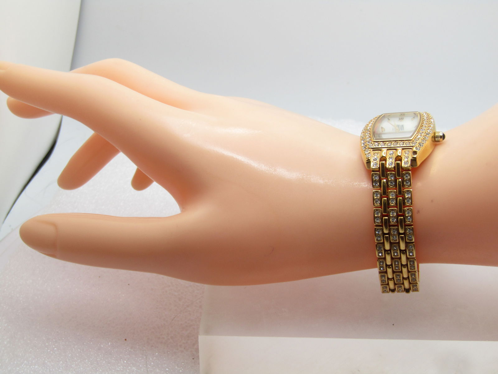 Nolan Miller Rhinestone Ladies' Watch, Quartz, Works, 7", 1990's-2000's - 6