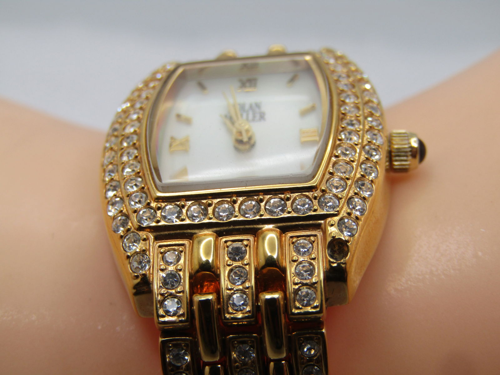 Nolan Miller Rhinestone Ladies' Watch, Quartz, Works, 7", 1990's-2000's - 7