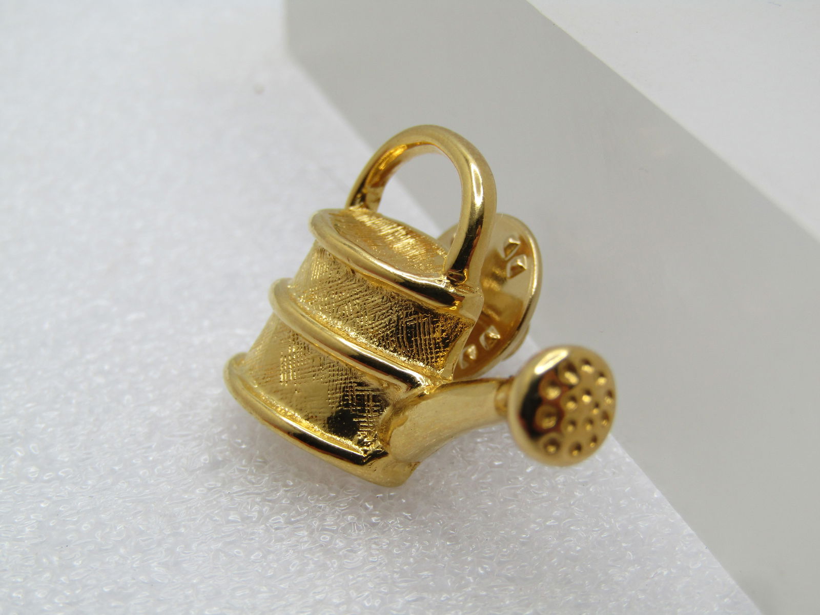 Vintage Watering Can Tack Pin, Signed Trifari, 1960's-1970's - 2