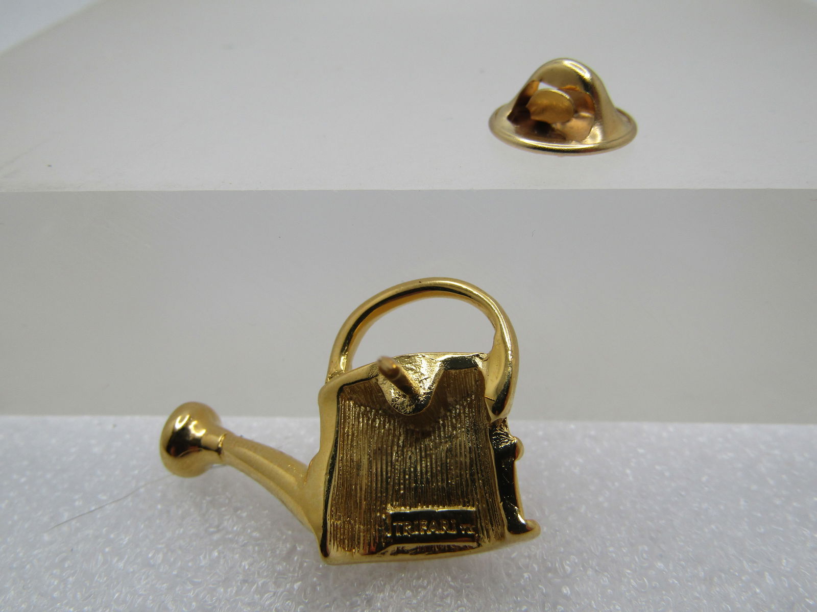 Vintage Watering Can Tack Pin, Signed Trifari, 1960's-1970's - 5
