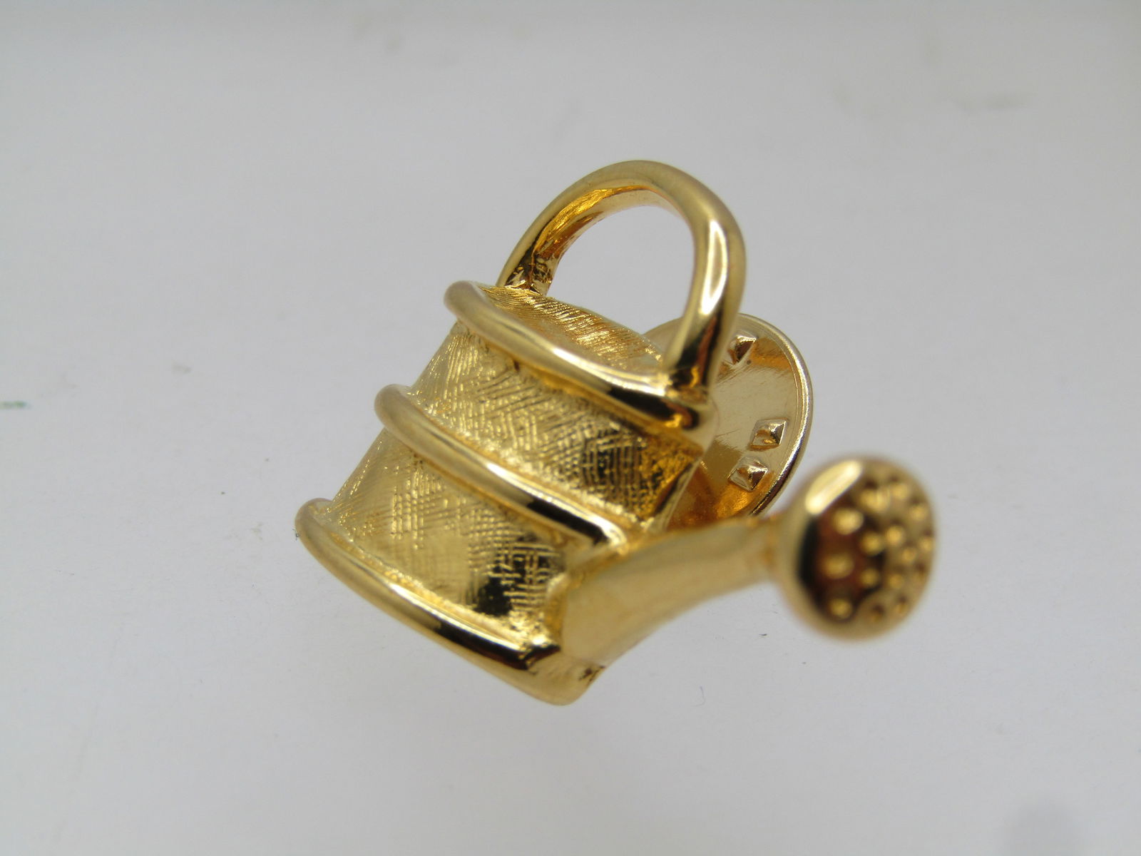Vintage Watering Can Tack Pin, Signed Trifari, 1960's-1970's - 7