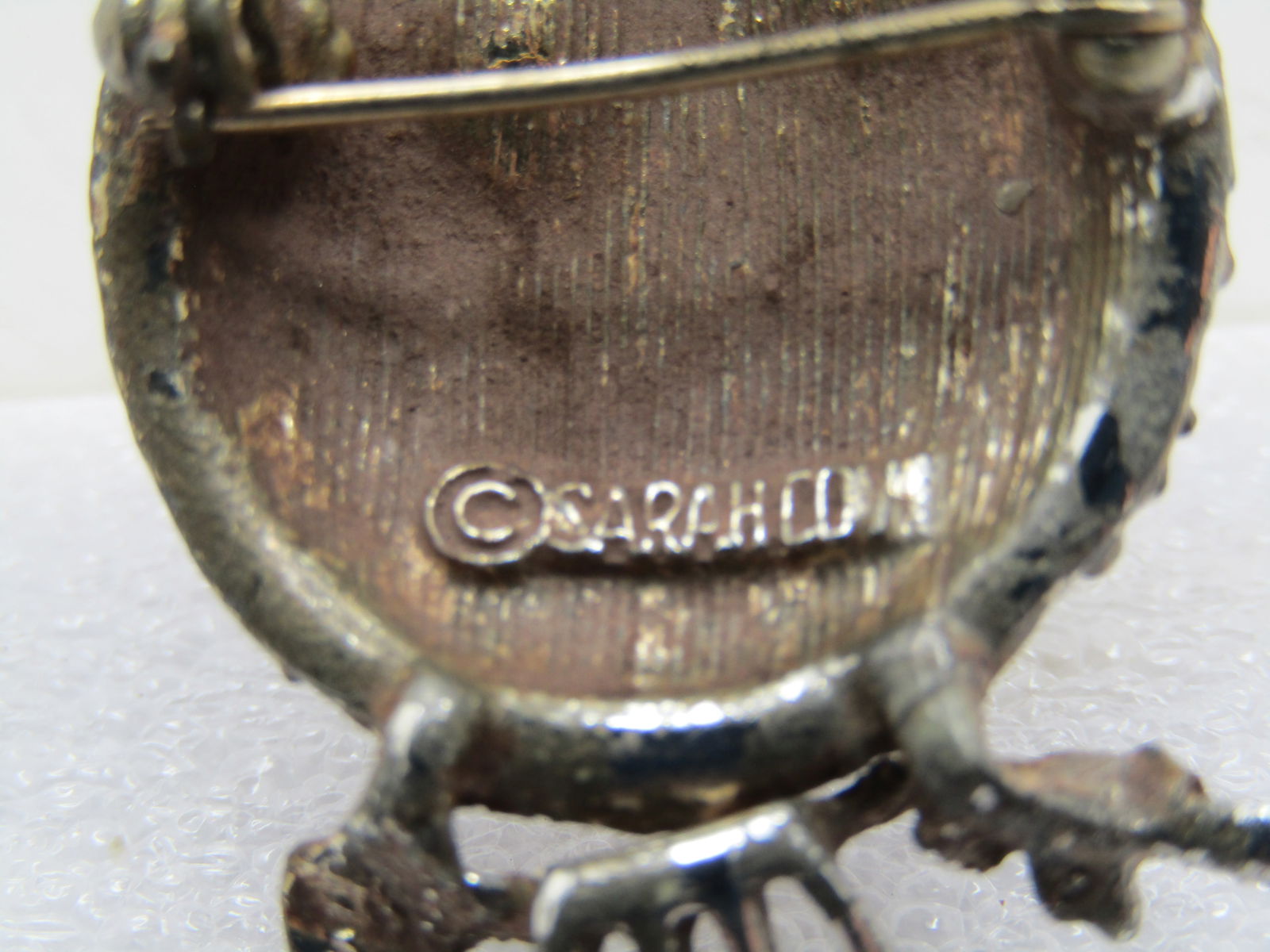 Vintage Pair of Brooches, Owl & Blossom, 1940's/1960's - 5