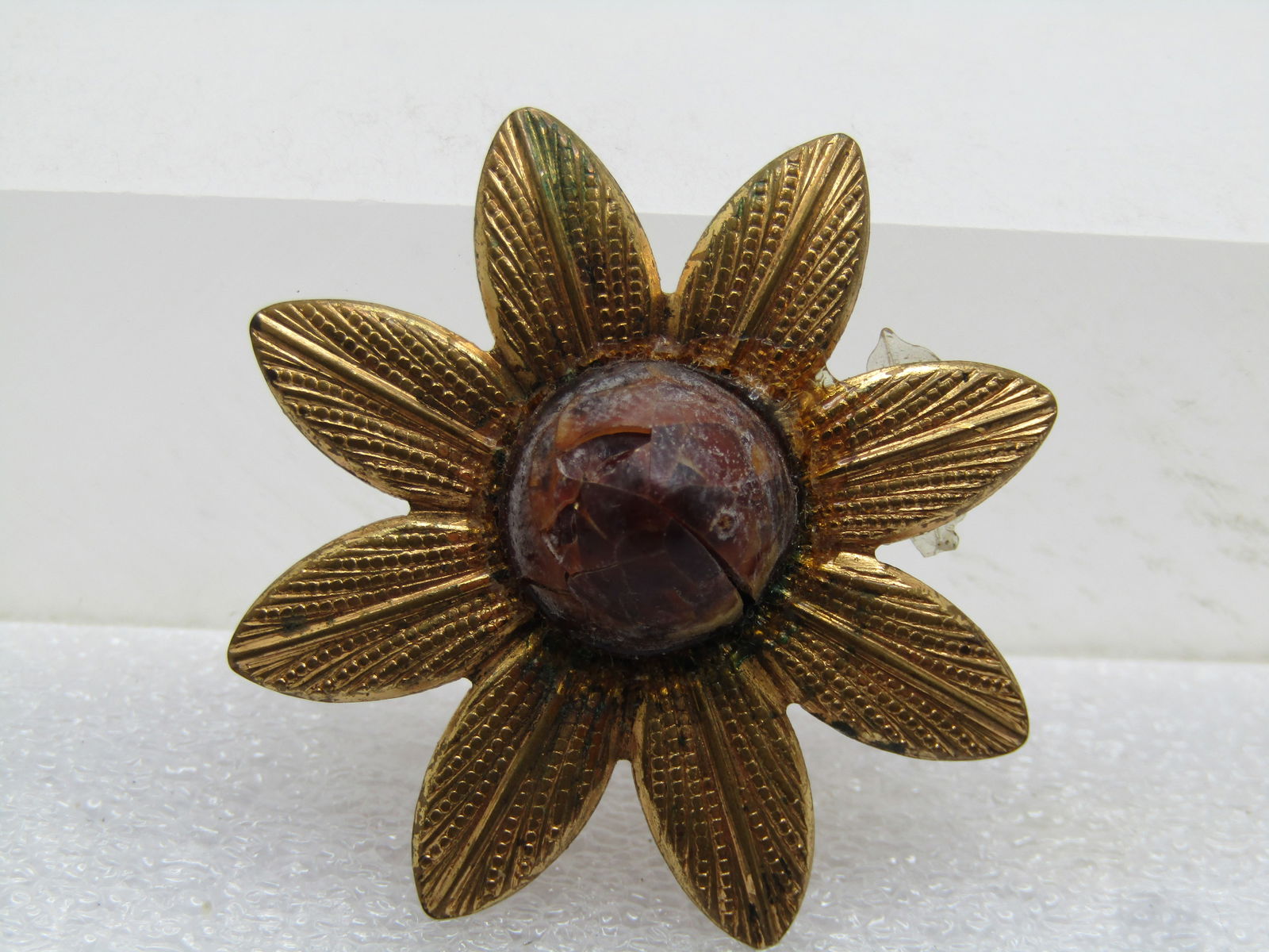 Vintage Pair of Brooches, Owl & Blossom, 1940's/1960's - 6