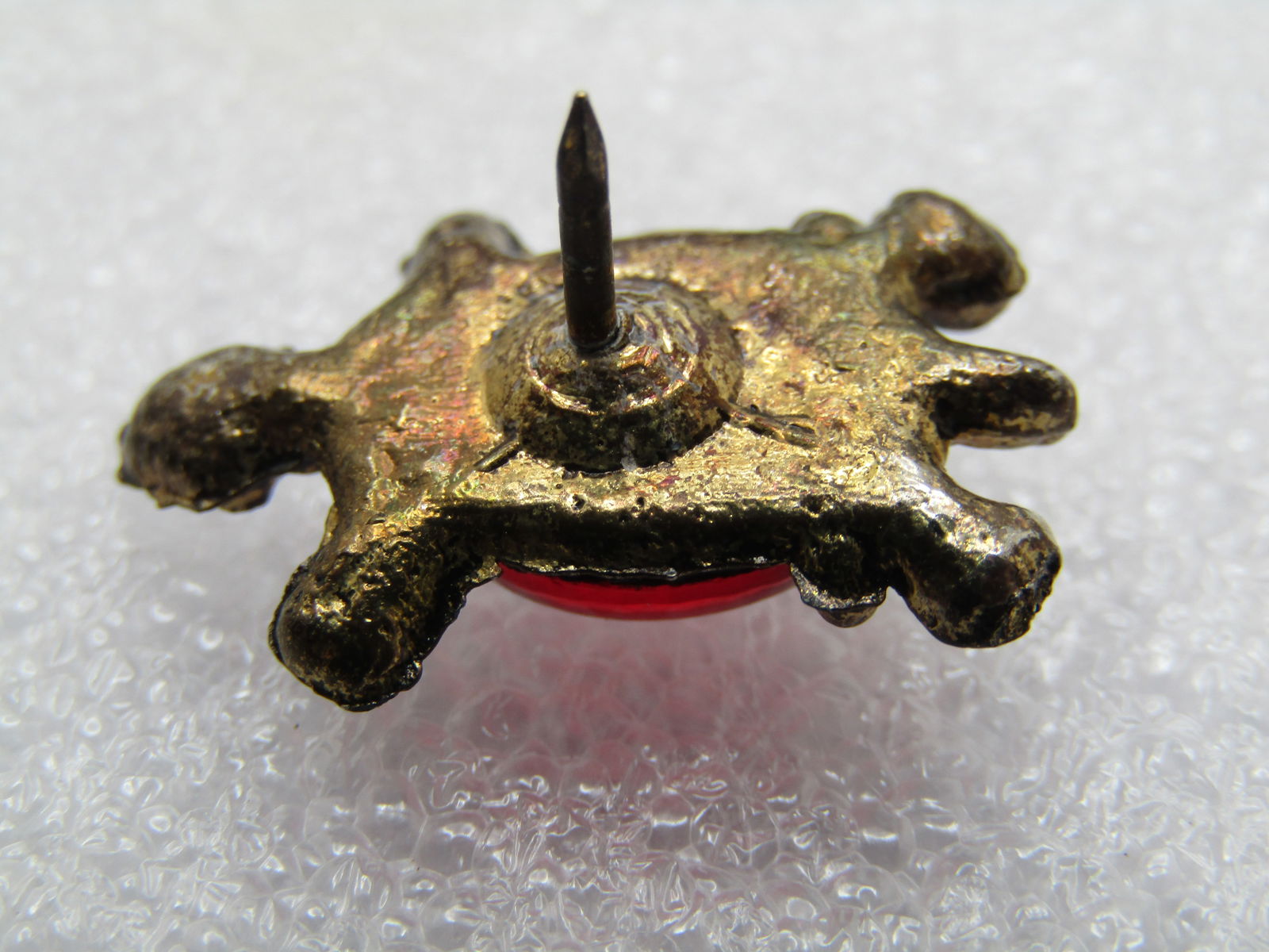 Vintage Red Jelly Belly Turtle Tack Pin 1960's-1970's. - 6