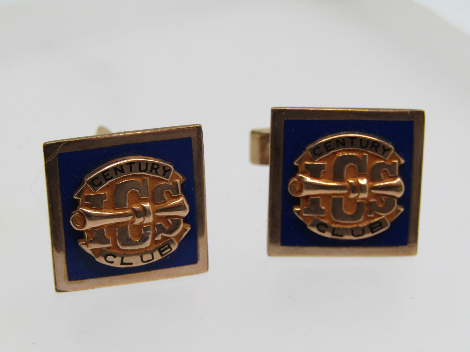 Vintage Century Club Cufflinks, Signed/Marked M1/10 10kt DP - 2