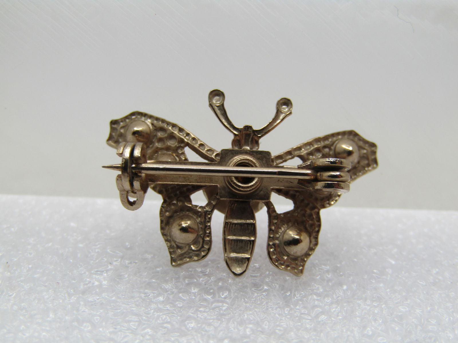 Vintage Rhinestone Butterfly Brooch, 1940's-1950's - 4
