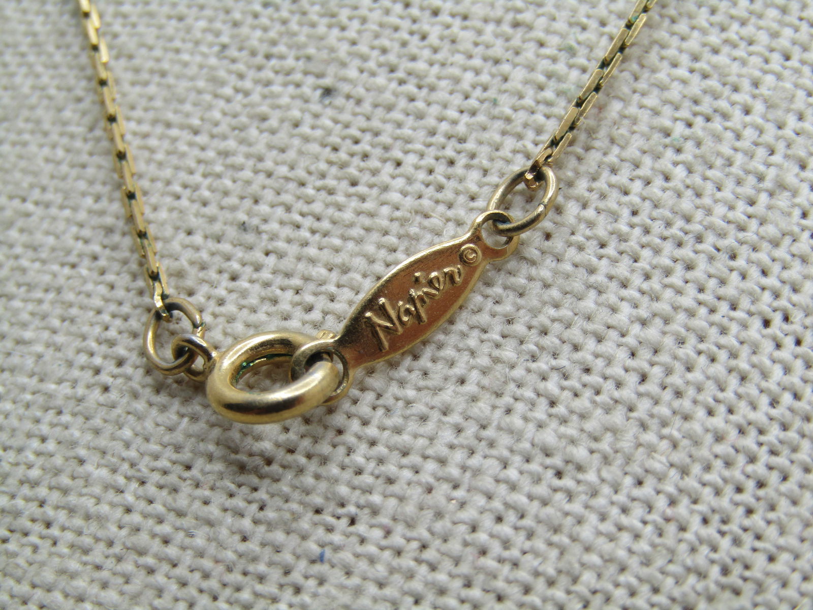 Vintage Napier Faux Pearl Necklace, 15", 1960's-1970's - 4