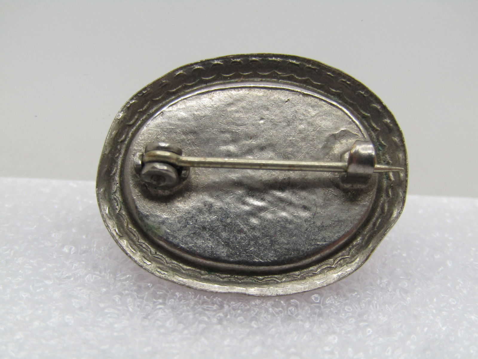 Vintage Faux Pink Sapphire Brooch, C-Clasp, 1940's-1950's - 4