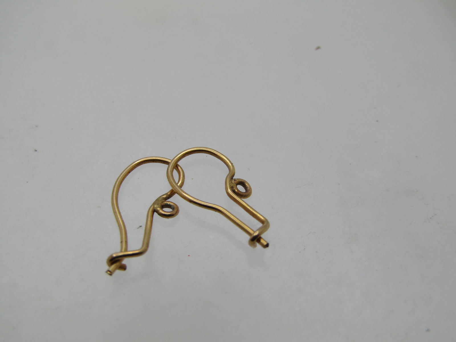 Vintage 10kt Earrings Hooks, Hand Made, 1960's-1970's - 2