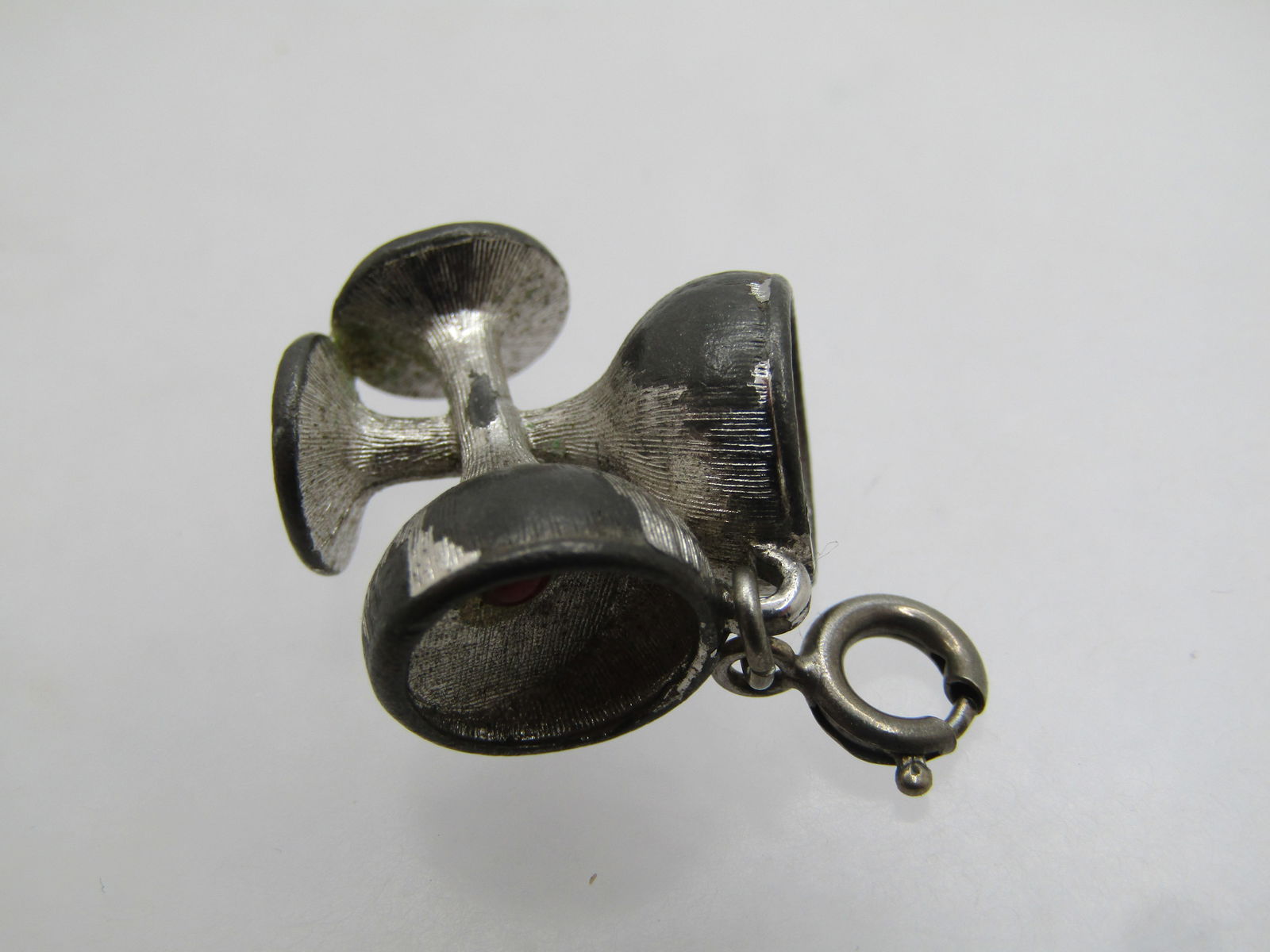 Vintage Monet Champagne Glasses Charm Pendant, 1960's - 4