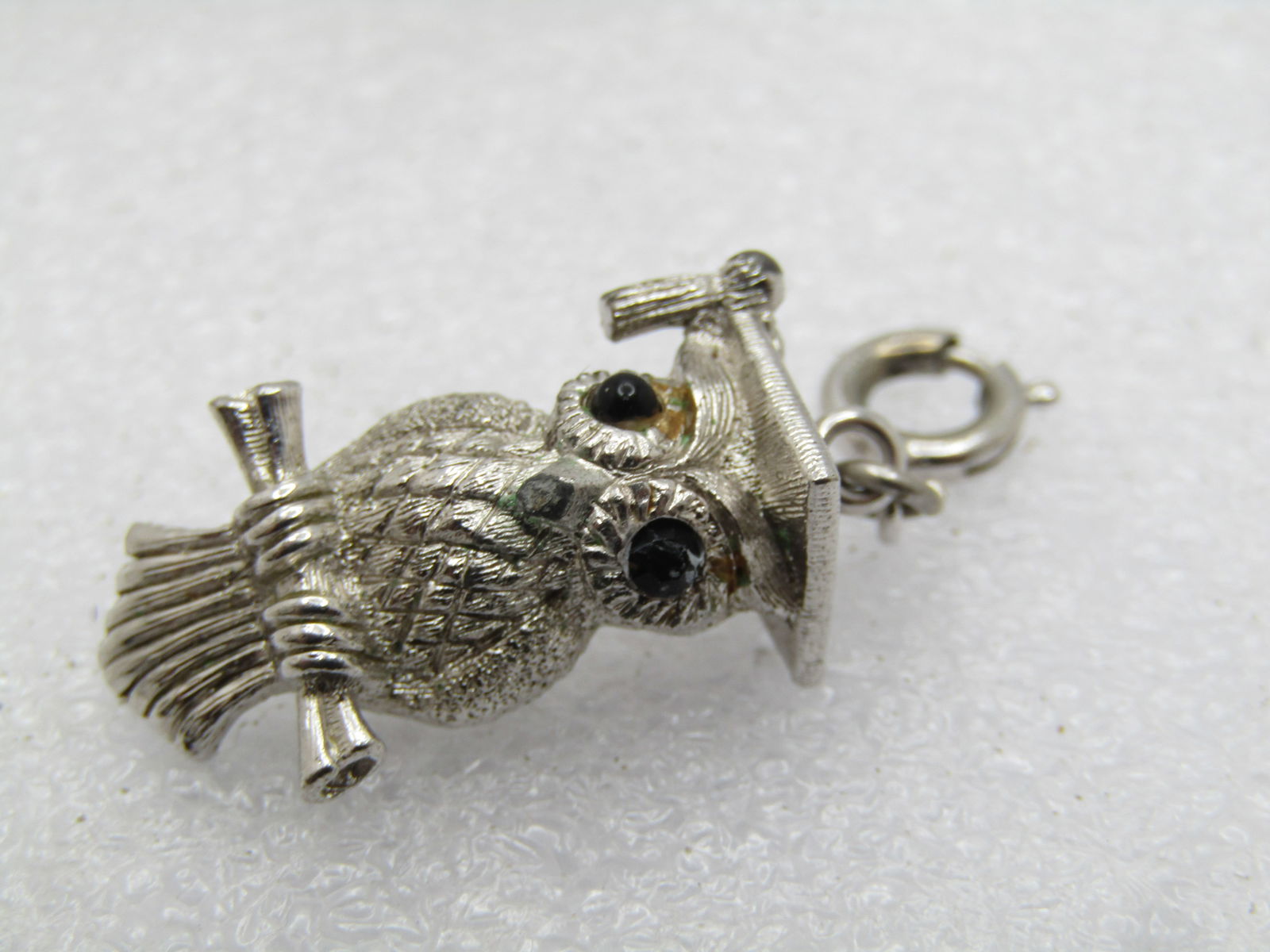 Vintage Monet Owl Charm/Pendant, 1960's - 3