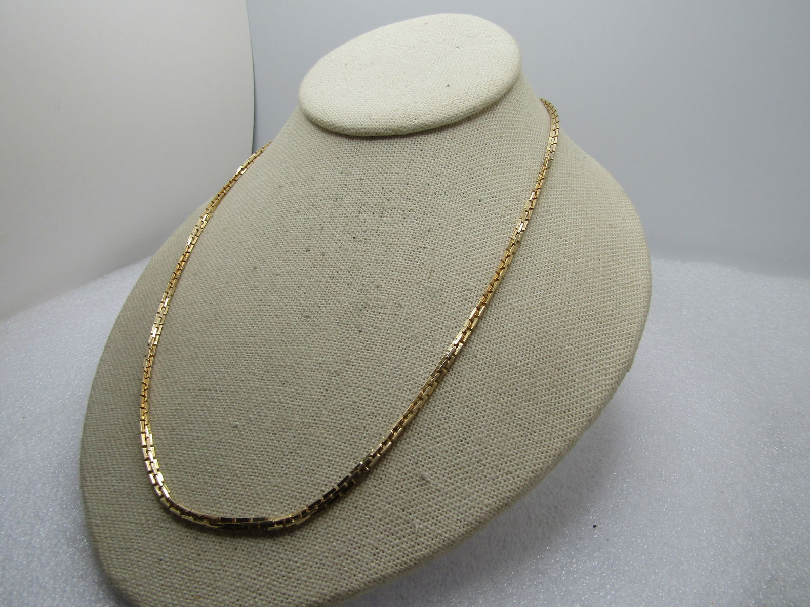 Vintage Rectangular Link Necklace, 35", 1960's-1970's - 2