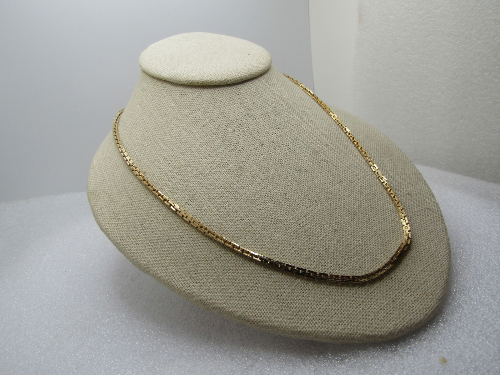 Vintage Rectangular Link Necklace, 35", 1960's-1970's - 3
