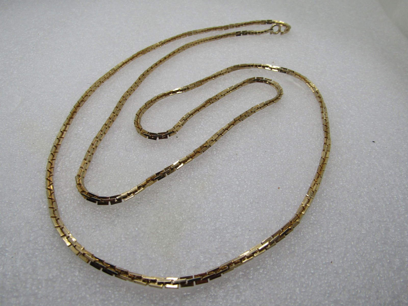 Vintage Rectangular Link Necklace, 35", 1960's-1970's - 5