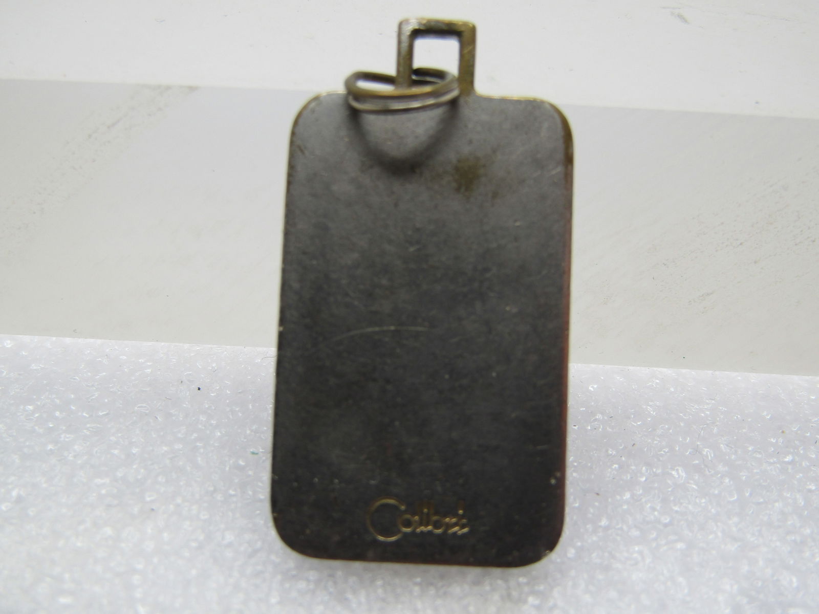 Vintage Black & Brown Inlaid Pendant, signed Colibri, 1970's-1980's - 4