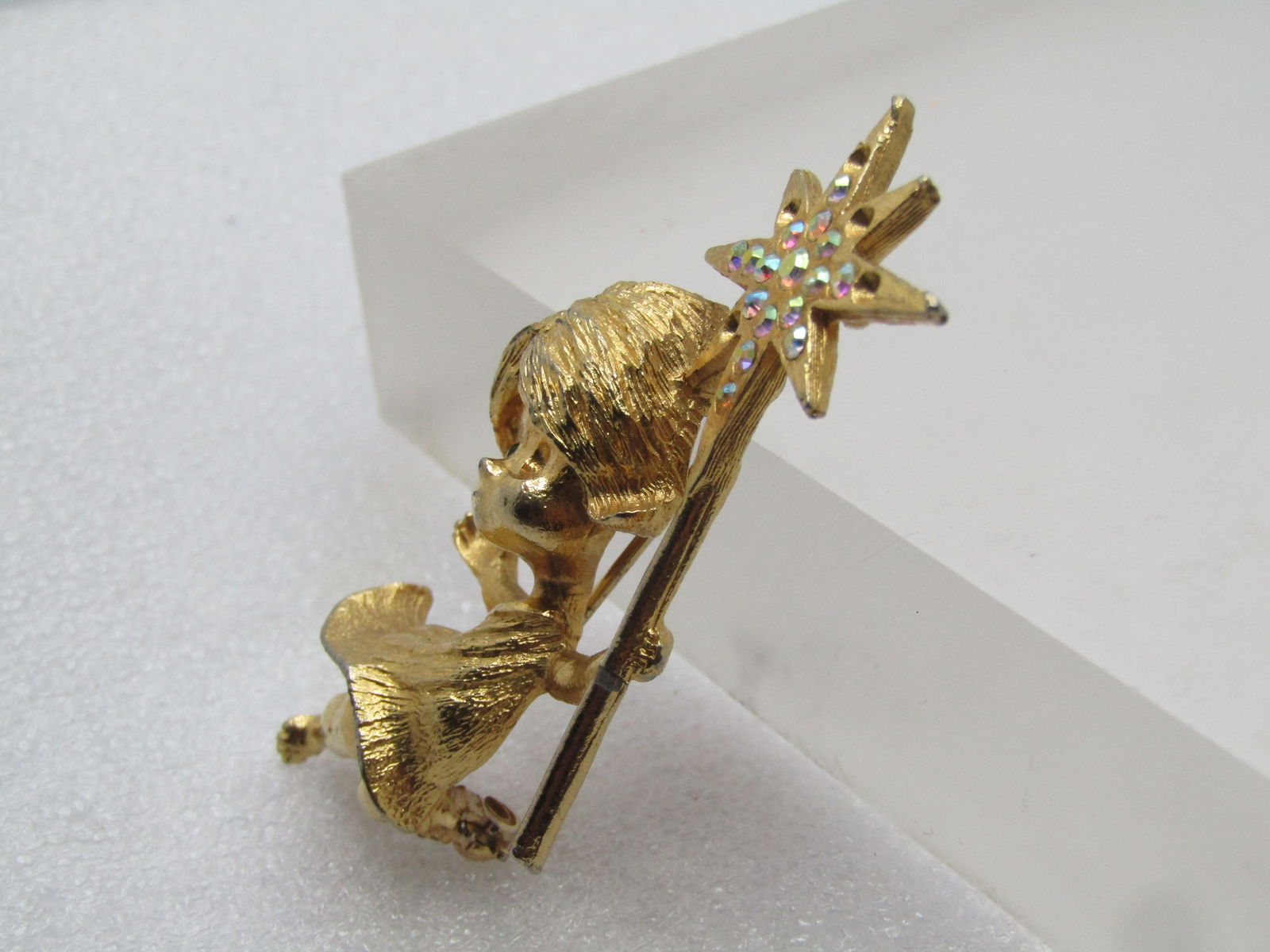 Vintage Girl Fairy AB Star Wand, Signed MYLU, 1960's - 2