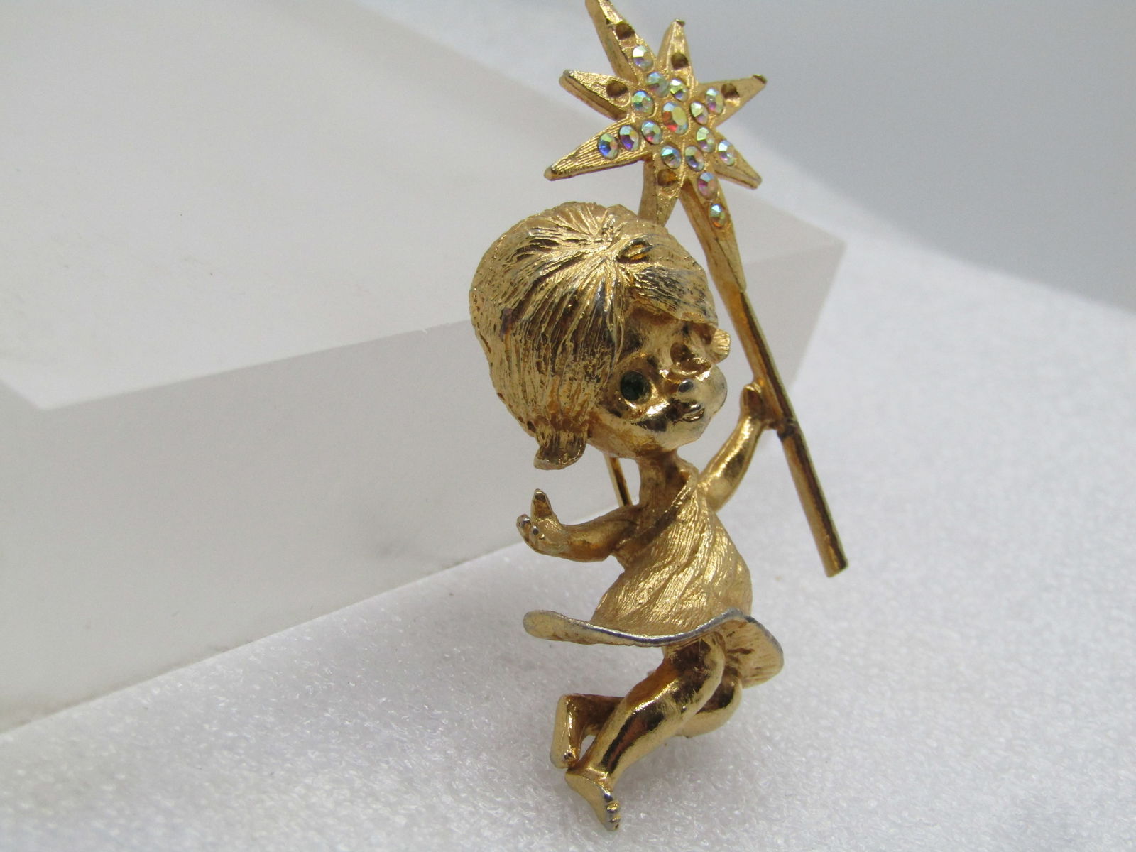 Vintage Girl Fairy AB Star Wand, Signed MYLU, 1960's - 3