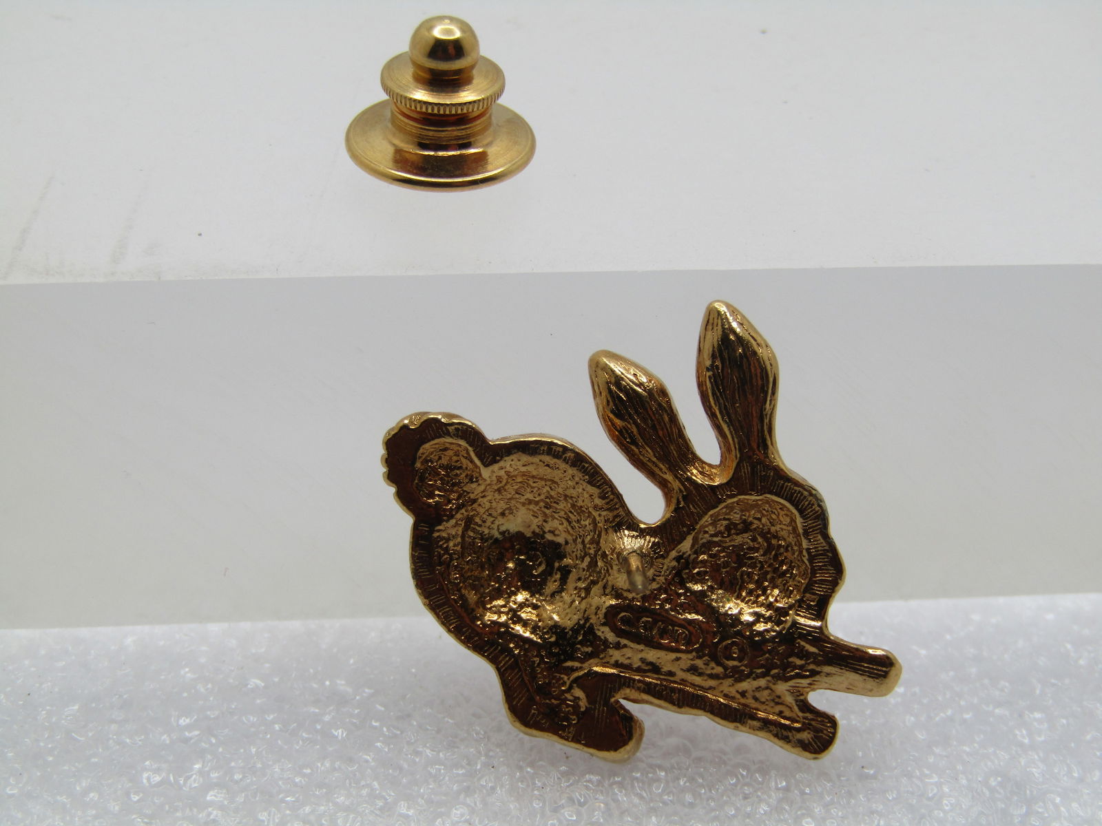 Vintage Rhinestone Rabbit Tack Pin, Avon, 1970's - 5