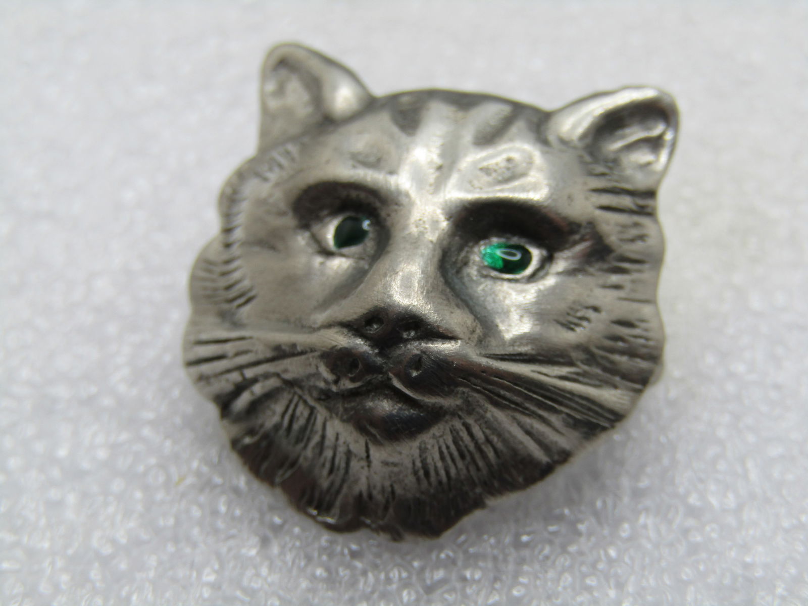 Vintage Pewter Cat Face Brooch/Pendant 1970's-1980's, Signed. - 7