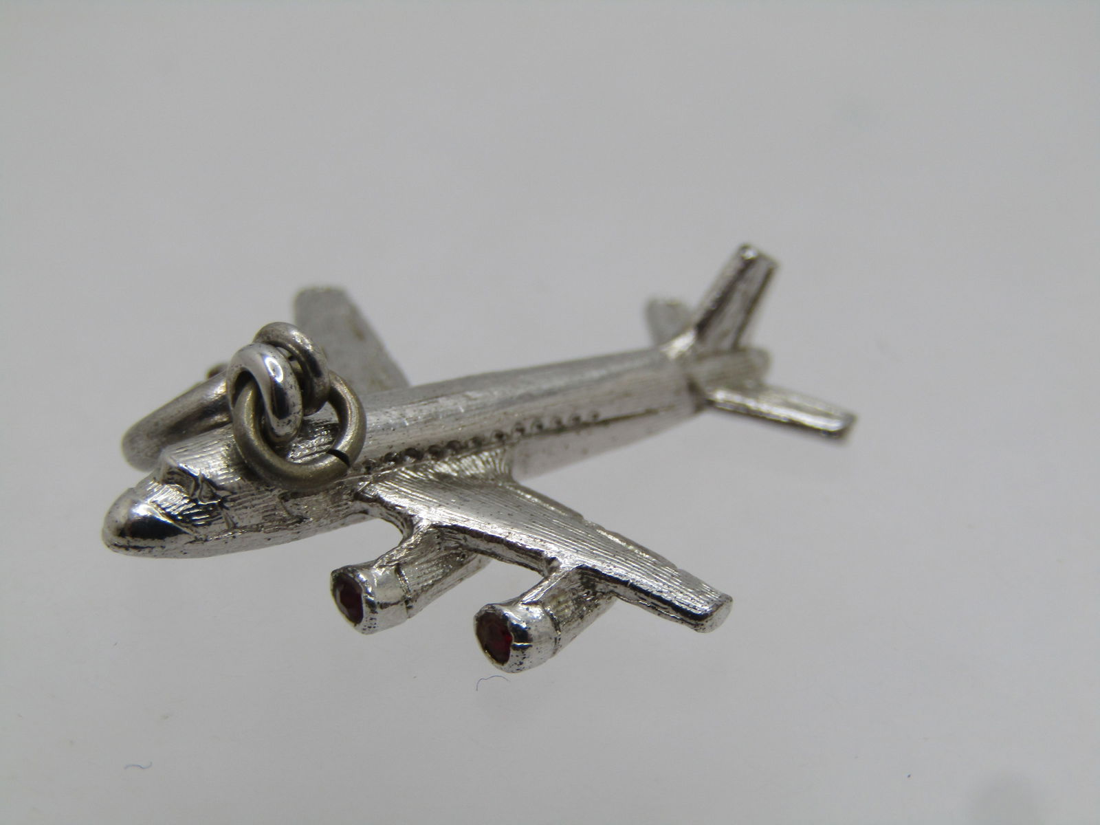Vintage Monet Airplane Charm/Pendant, Spring Ring, 1960's - 2
