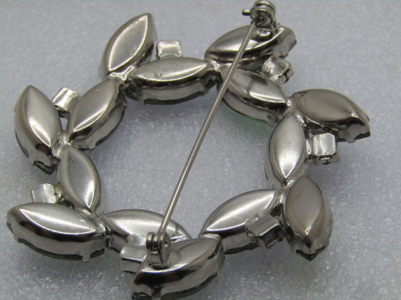 Vintage Peacock Aurora Borealis Brooch, 1960's - 5