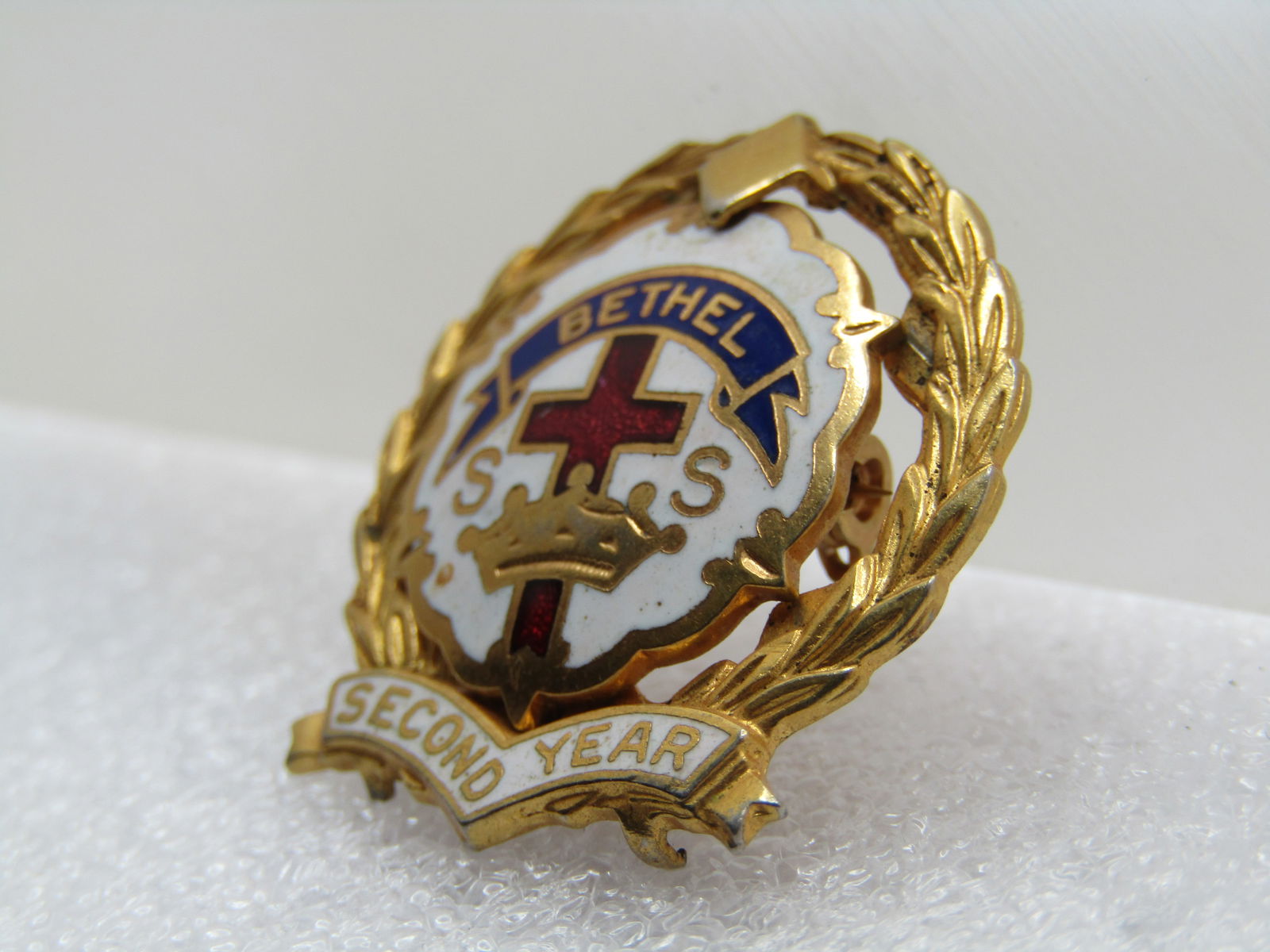 Vintage Bethel Sunday School Anniversary Brooch, Signed Uncas, 1960's-1970's - 2