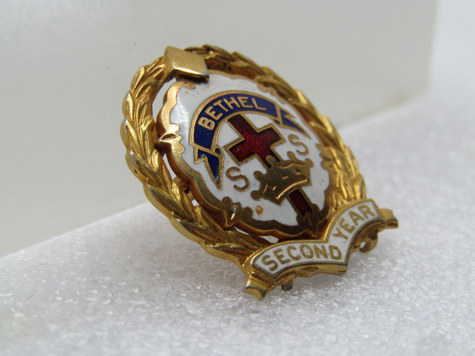 Vintage Bethel Sunday School Anniversary Brooch, Signed Uncas, 1960's-1970's - 3