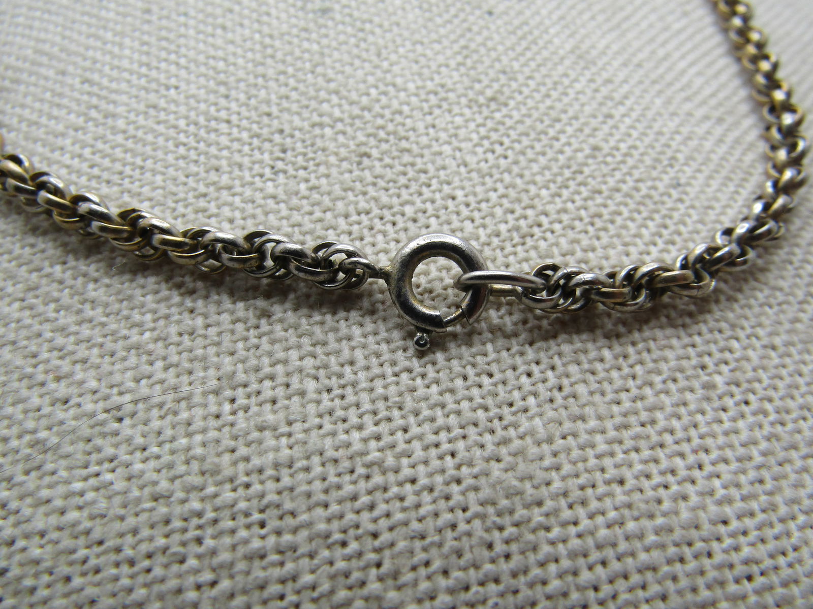 Vintage 3mm Rope Chain Necklace 17", 1960's-1970's - 4