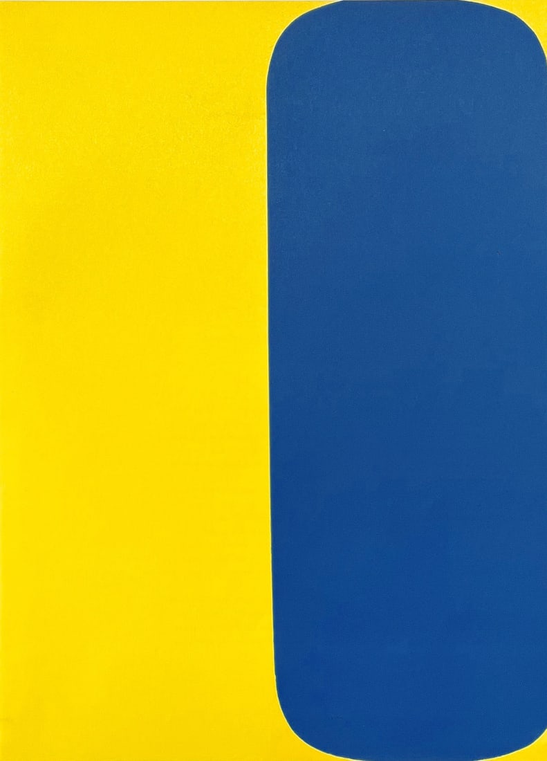 1964 Ellsworth Kelly Original Lithograph Derriere le Miroir DM06149: Title: 1964 Ellsworth Kelly Original Lithograph Derriere le Miroir DM06149 Artist: Ellsworth Kelly Description: Artist: Ellsworth Kelly Title: Untitled DM06149L Medium: Original Lithograph Marks: