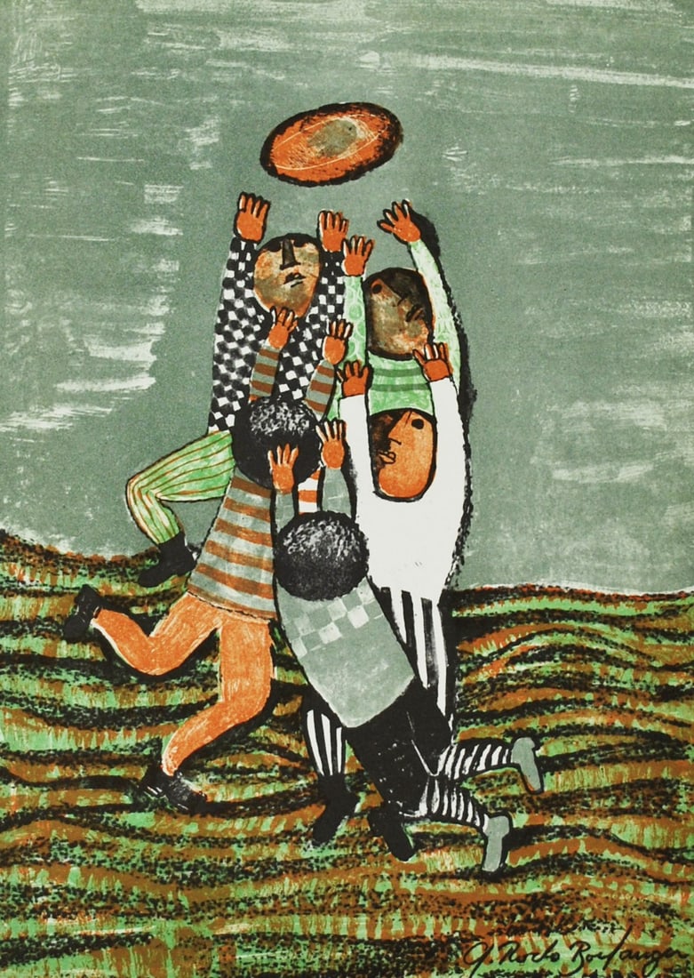 Graciela Boulanger Original Lithograph untitled 1: Title: Graciela Boulanger Original Lithograph untitled 1 Artist: Boulanger Description: Title: Untitled 1 Artist: Graciela Rodo Boulanger Country: Bolivia Medium: Original Lithograph Marks: Signed in