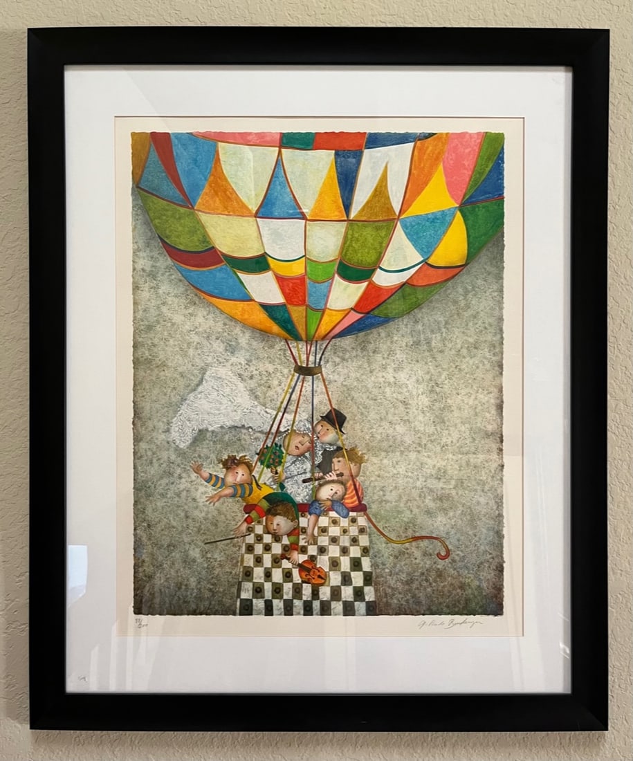 Boulanger Original Lithograph Signed & Numbered Voyage de Noces: Title: Boulanger Original Lithograph Signed & Numbered Voyage de Noces Artist: Boulanger Description: Artist: Boulanger Graciela Rodo Country: Bolivia Title:? Voyage de Noces Medium: Original