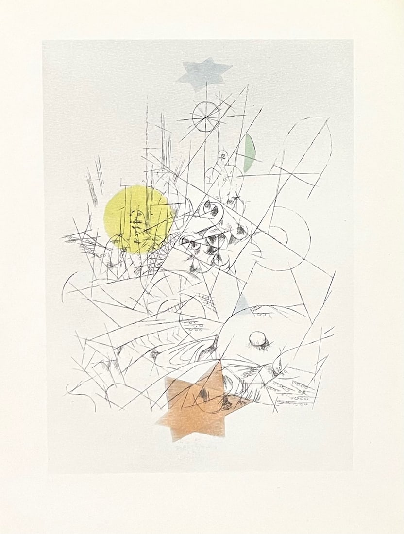 1947 Paul Klee Engraving 16 Destruction and Hope 1916: Title: 1947 Paul Klee Engraving 16 Destruction and Hope 1916 Artist: Klee Description: Artist: Paul Klee Country: Swiss / Germany Title:? Destruction and Hope 1916 Medium: Engraving -16 printed: 1947