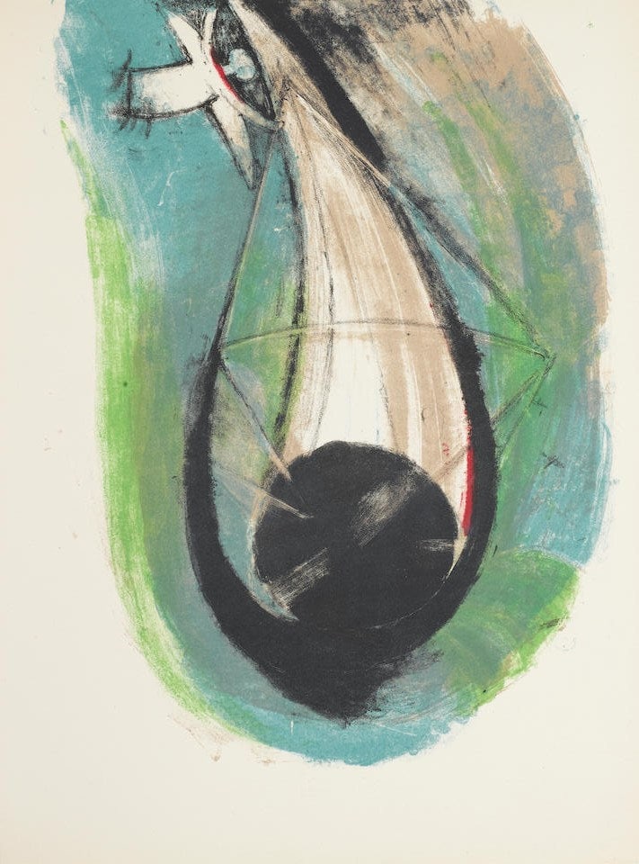 Rufino Tamayo Lithograph 14 Apocalypse of Saint John 1959: Title: Rufino Tamayo Lithograph 14 Apocalypse of Saint John 1959 Artist: Tamayo Description: Artist: Rufino Tamayo Country: Mexico Title: Apocalypse of Saint John ? 14 Medium: Original Lithograph