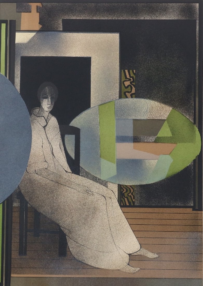 Minaux Original Etching 1978 Woman Sitting in a chair Signed & numbered: Title: Minaux Original Etching 1978 Woman Sitting in a chair Signed & numbered Artist: Minaux Description: Artist: Andre Minaux Country: France Title: Woman sitting in a chair Medium: Original