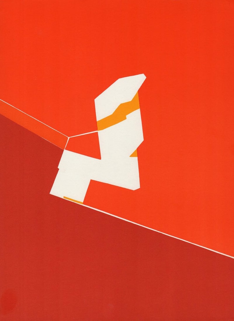 Palazuelo Original Lithograph DM05184 Derriere le Miroir 1970: Title: Palazuelo Original Lithograph DM05184 Derriere le Miroir 1970 Artist: Palazuelo Description: Artist: Pablo Palazuelo Country: Spain Title: Untitled ? DM05184 Medium: Original Lithograph Marks: