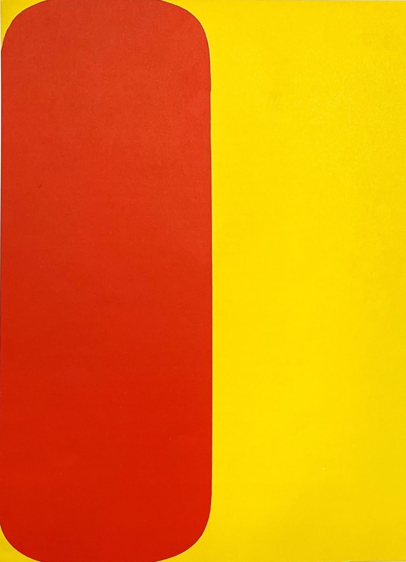 1964 Ellsworth Kelly Original Lithograph Derriere le Miroir DM05149: Title: 1964 Ellsworth Kelly Original Lithograph Derriere le Miroir DM05149 Artist: Ellsworth Kelly Description: Artist: Ellsworth Kelly Title: Untitled DM05149 Medium: Original Lithograph Marks: Not