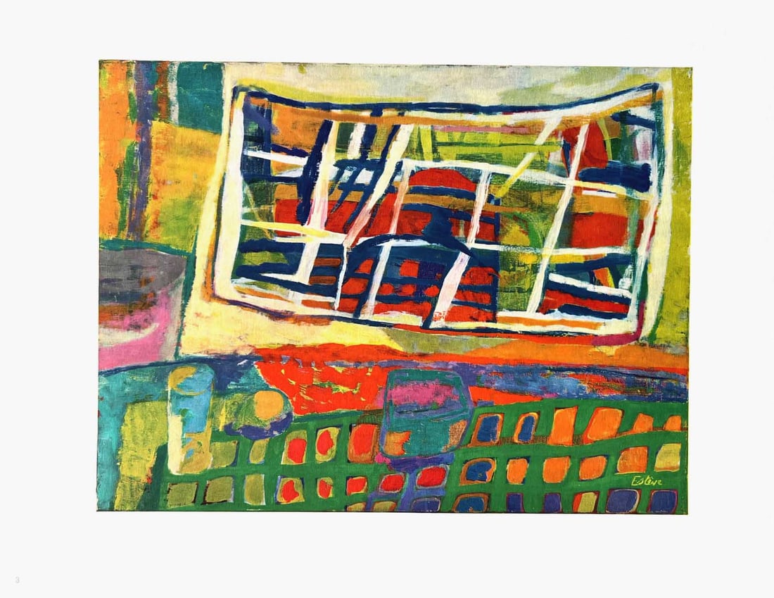 Maurice Esteve Print 3 La Tapisserie 1961: Title: Maurice Esteve Print 3 La Tapisserie 1961 Artist: Esteve Description: Title: La Tapisserie Artist: Maurice Esteve Country: France Medium: Offset Marks: Signed in plate not numbered, have one