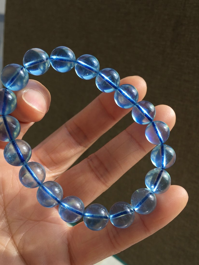 Aquamarine Natural Gemstone Bracelet - 7