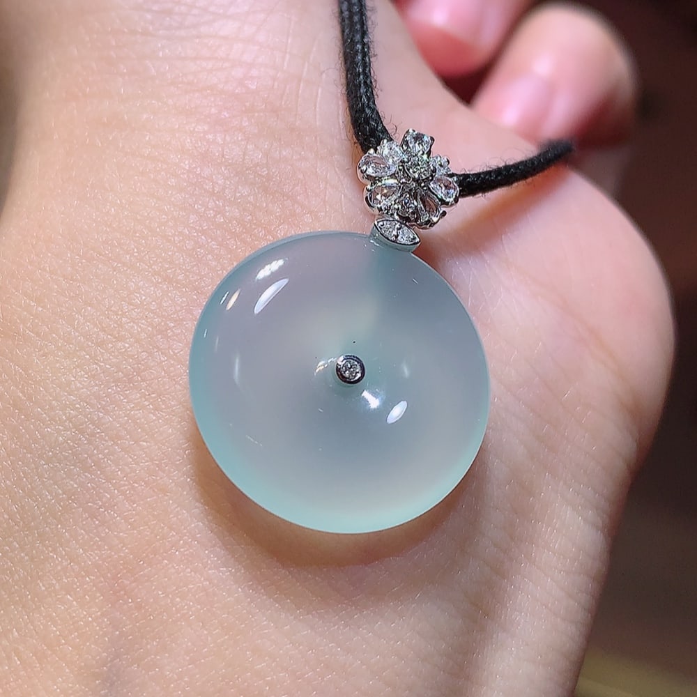 High Ice Jadeite Pendant - 2