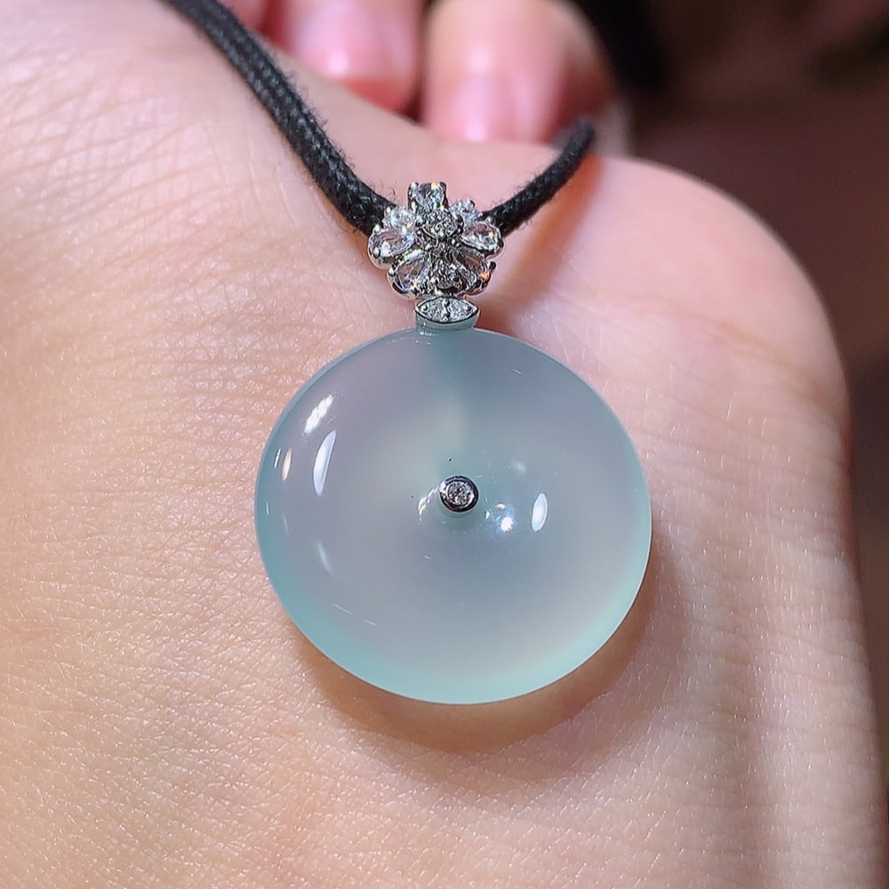 High Ice Jadeite Pendant - 3