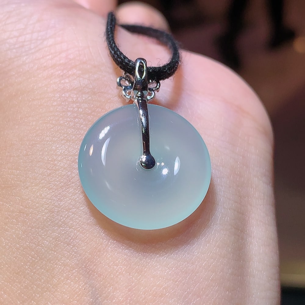 High Ice Jadeite Pendant - 4