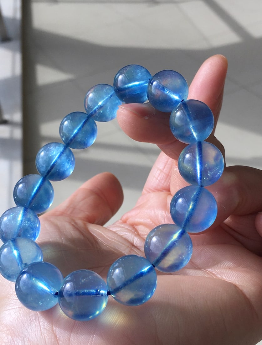 Aquamarine Natural Gemstone Bracelet - 2