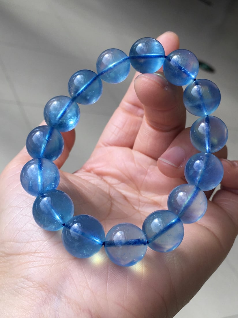 Aquamarine Natural Gemstone Bracelet - 4